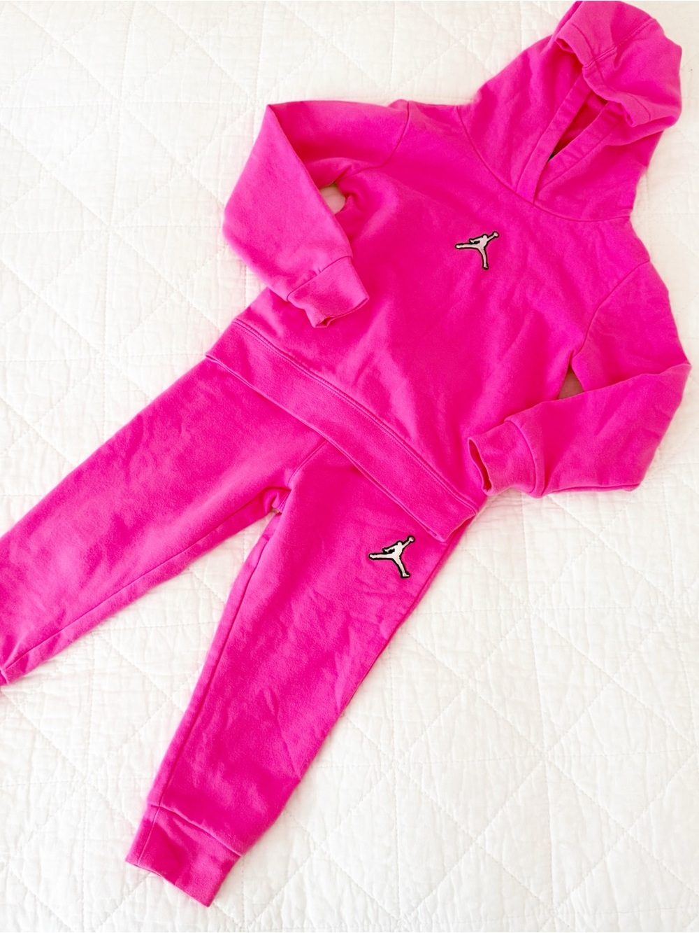 Jordan 3T Kids' Hot Pink Hoodie and Jogger Set